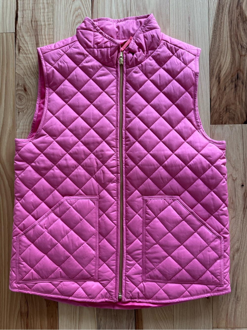 NWT Crewcuts Quilted Sleeveless Vest - Bright Pink
